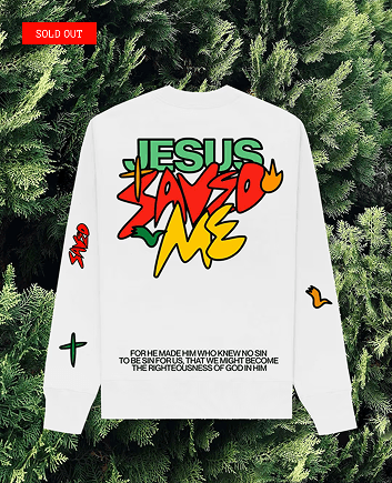 Jesus Saved Me Sweatshirt (Biege).png